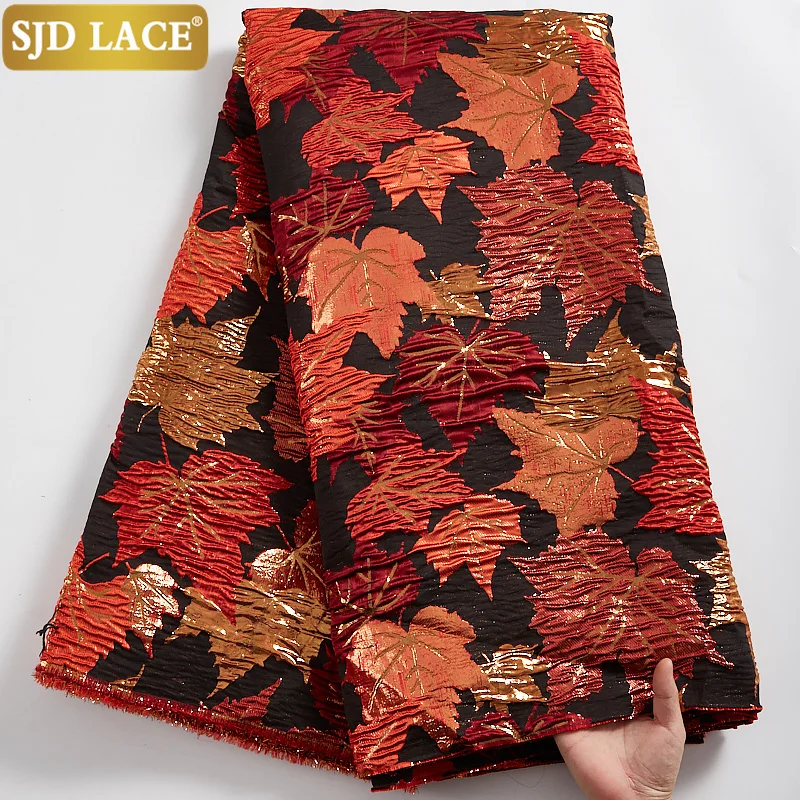 French Brocade Lace Fabric For Wedding Sewing SJD LACE A2100