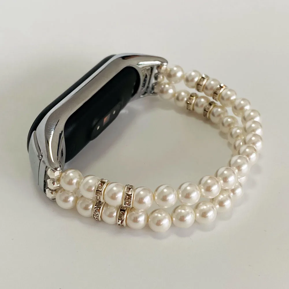Stretchy Strap for Xiaomi Mi Band 6 Mi5 Bracelet for Women Mi Band 5/4/3 Wristband Accessories Miband Watchband Jewelry Elastic Stretchy Strap for Xiaomi Mi Band 6 Mi5 Bracelet for Women Mi Band 5/4/3 Wristband Accessories Miband Watchband Jewelry Elastic