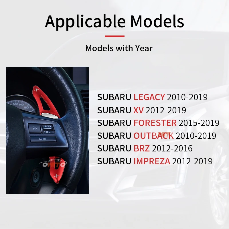 2x Автомобильный руль переключения передач для SUBARU LEGACY XV FORESTER OUTBACK BRZ IMPREZA автомобильный Стайлинг из алюминиевого сплава