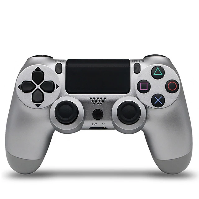 Silver Беспроводной геймпад для PS4 контроллер Bluetooth беспроводной контроллер для PS4 Геймпад подходит для PS3 для Dualshock 4 Вибрационный джойстик - Цвет: Silver