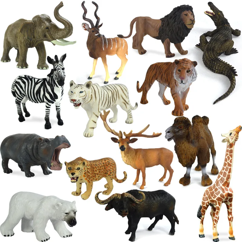 Детская модель, игрушечный зоопарк диких животных из ПВХ, модель животного гепарда