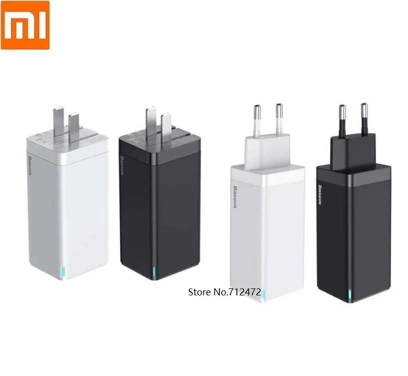 Xiaomi Mini Charger 65W High Power 3-port output Support QC/PD3.0 smart fast charge for xiaomi iphone Samsung mobile phone