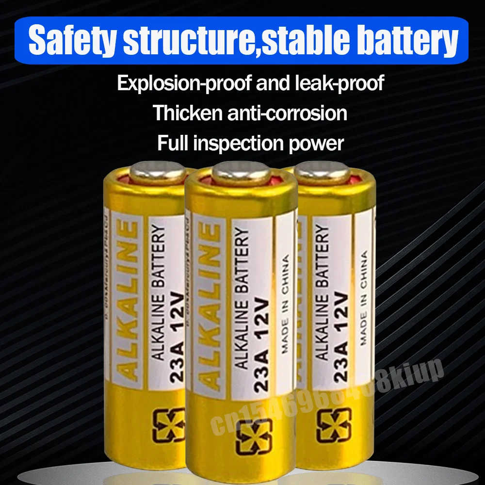 Pile alcaline télécommandée, pile sèche pour sonnette jouet, A23, 23A,  23GA, A23S, E23A, EL12, MN21, MS21, V23GA, L1028, GP23A, LRV08, 12V, 5  pièces - AliExpress