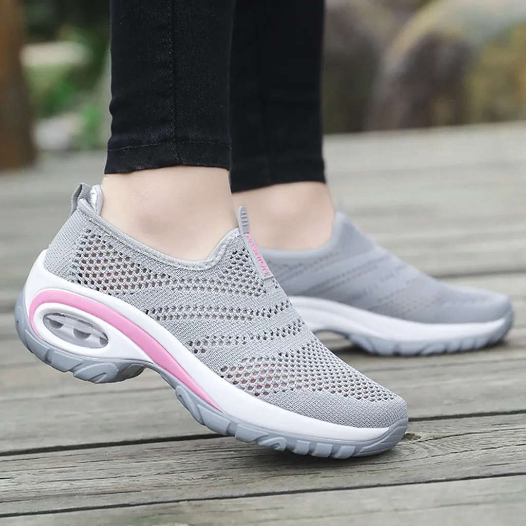 SAGACE-zapatillas de deporte mujer, zapatos con balancín, zapatillas de plataforma poco profundas, calzado informal para correr, para exteriores - AliExpress Deportes y entretenimiento