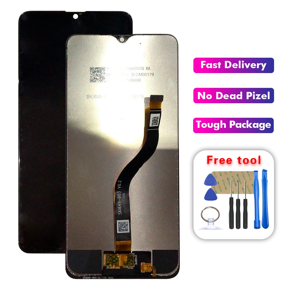 

For Samsung A20s A207F/DS A207FN A207U A207G A207W A207G/DS LCD Display Touch Screen Digitizer Assembly Free Tools