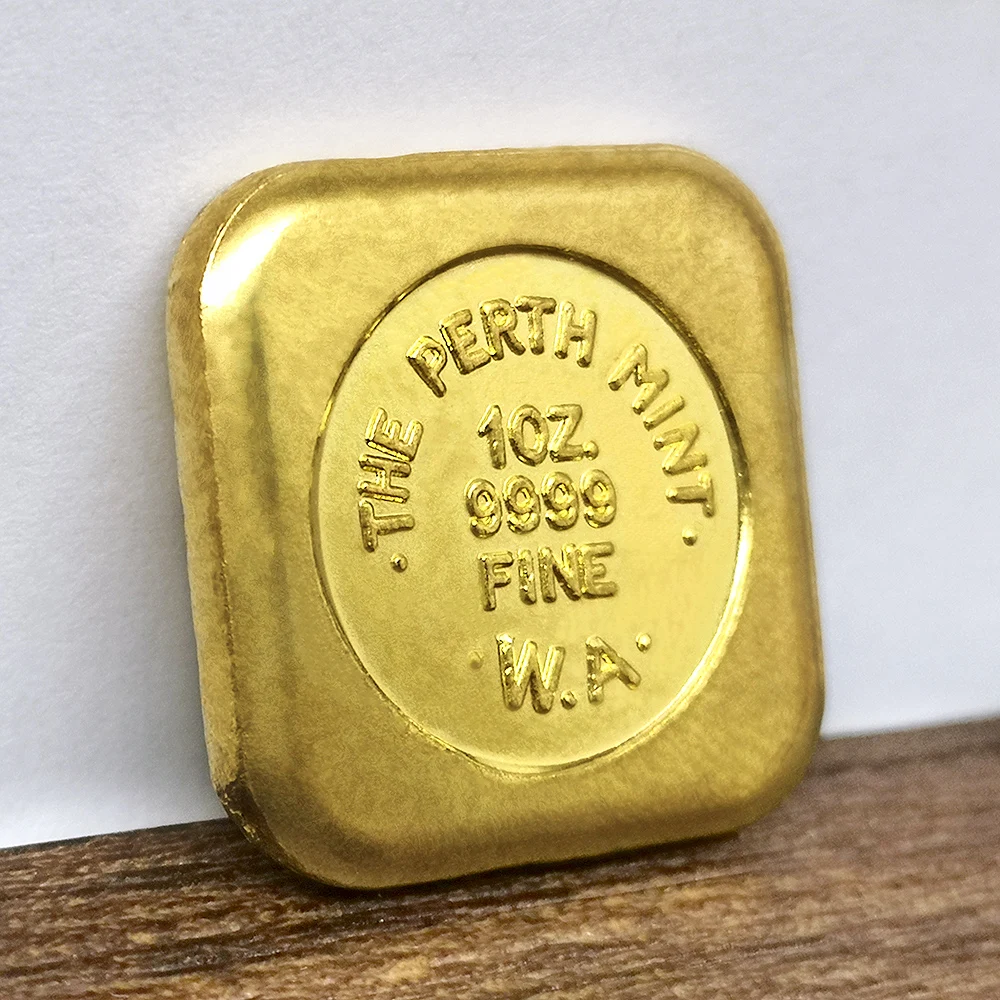 10Z 9999 FINE The Perth Mint Bullion латунные позолоченные копии монет медаль Австралия