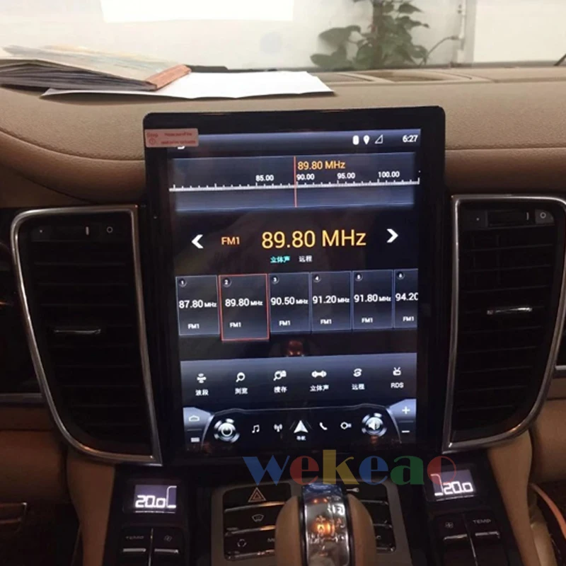 Wekeao вертикальный экран Tesla стиль 10,4 ''Android 7,1 Автомобильная Радио gps навигация для Porsche Panamera DVD Автомобильный плеер 4G 2011