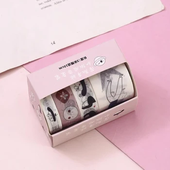 

4 Pcs/pack Kawaii Dancer Girls Week Plan Washi Tape Adhesive Tape DIY Scrapbooking Sticker Label Masking Tapes School Stationery