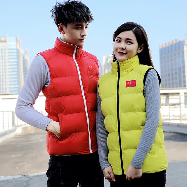 US $22.97 2019 Winter Outdoor New National Team Thick Men And Women Doublesided Wear Sports down Feather Cot