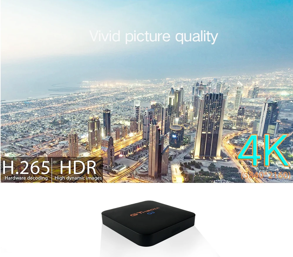 GTMEDIA G3 Android tv box 7,1 медиаплеер 2G 16G Bluetooth 4,0 4K HDCP widevine netflix 3D видеоигра Smart iptv-приставка m3u