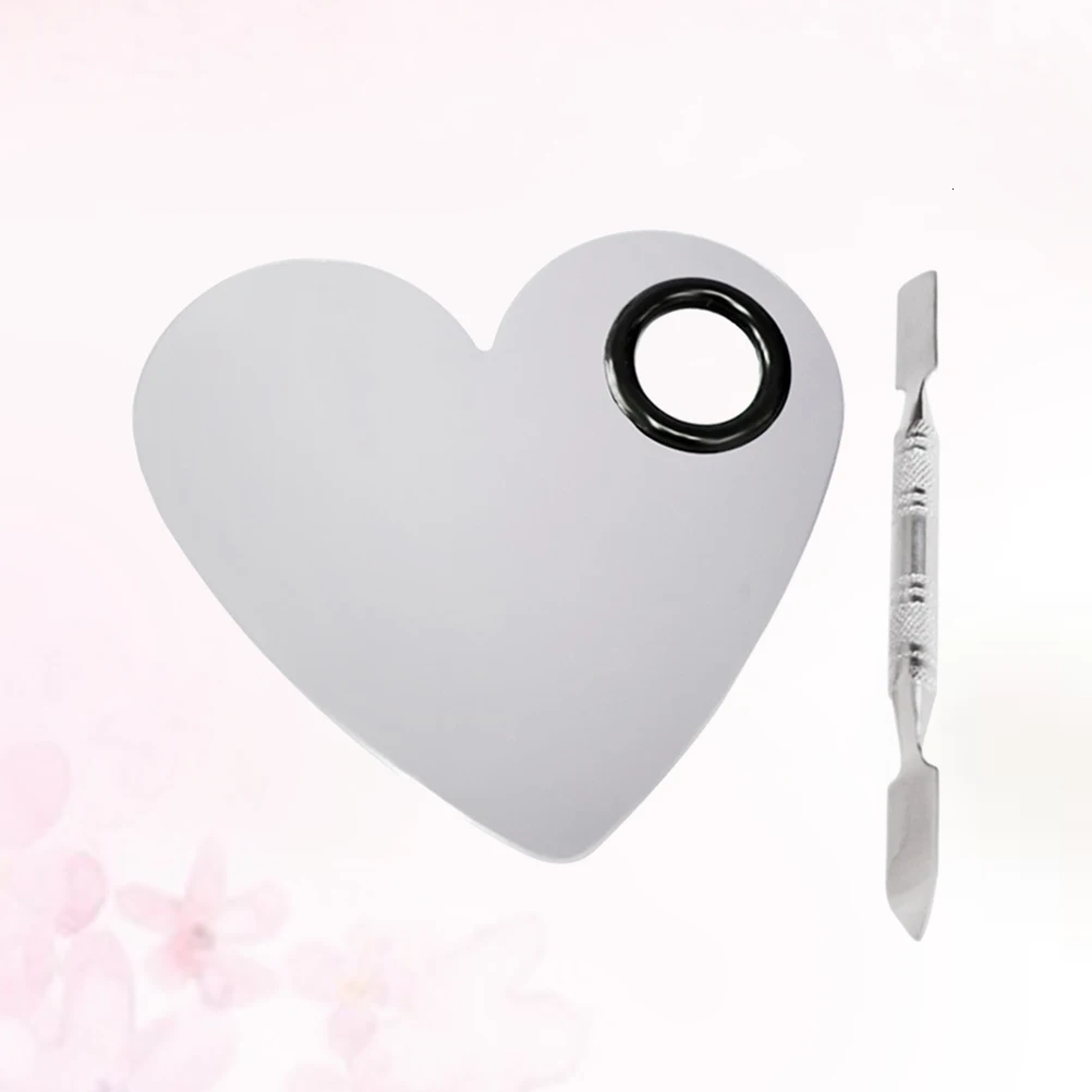 Cosmetic Palette Facial Professional Heart Form Enthusiastic Tools Accessories for Colours Lip Makeup Artist Pale for Mixing