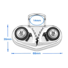 Нержавеющая сталь шкив веревка захват Лодка зажим Антикоррозийные аксессуары инструменты