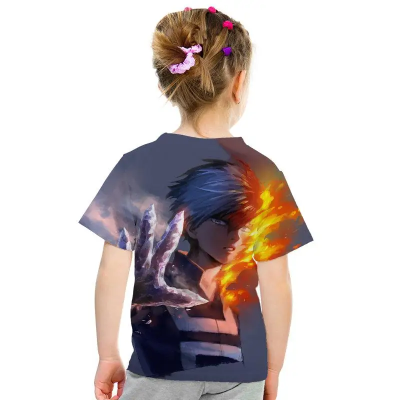 Крутой милый аниме patrn 3D impresin ropa para nios hombres/nias nios camiseta 3D calle moda nios camiseta