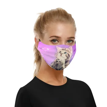 

Dustproof Windproof Maske+2PCS Filter Women Men Adjustable Earloop Mask Washable Breathable Cotton Face Cover Cosplay Mascarilla