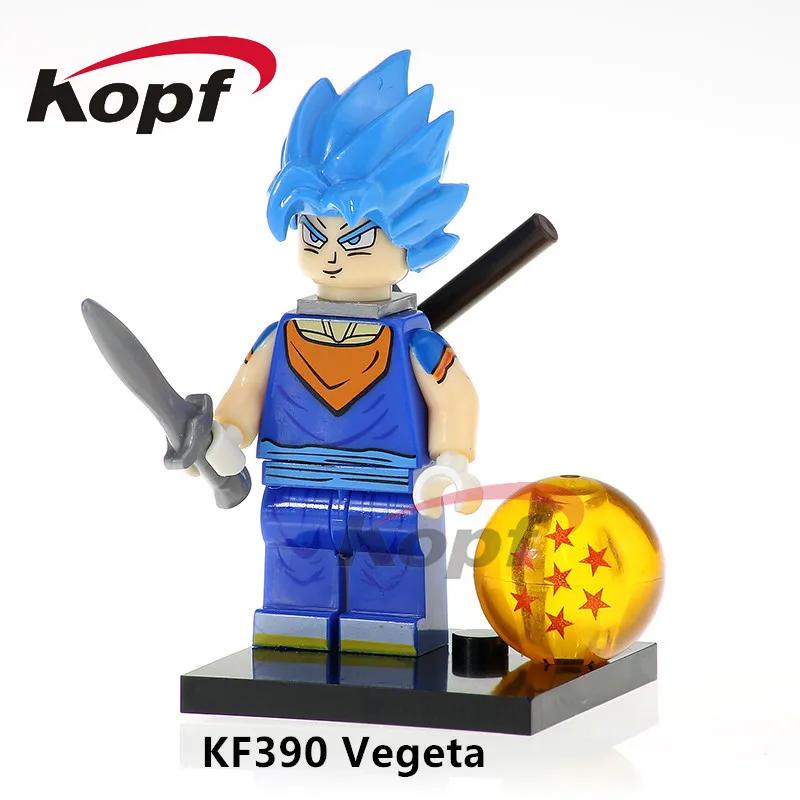 20 шт. Dragon Ball Z строительные блоки Gogeta Сон Гоку Вегета вегетто Tapion Фигурки Коллекция игрушек для детей KF725 - Цвет: KF390  20Pcs No Box