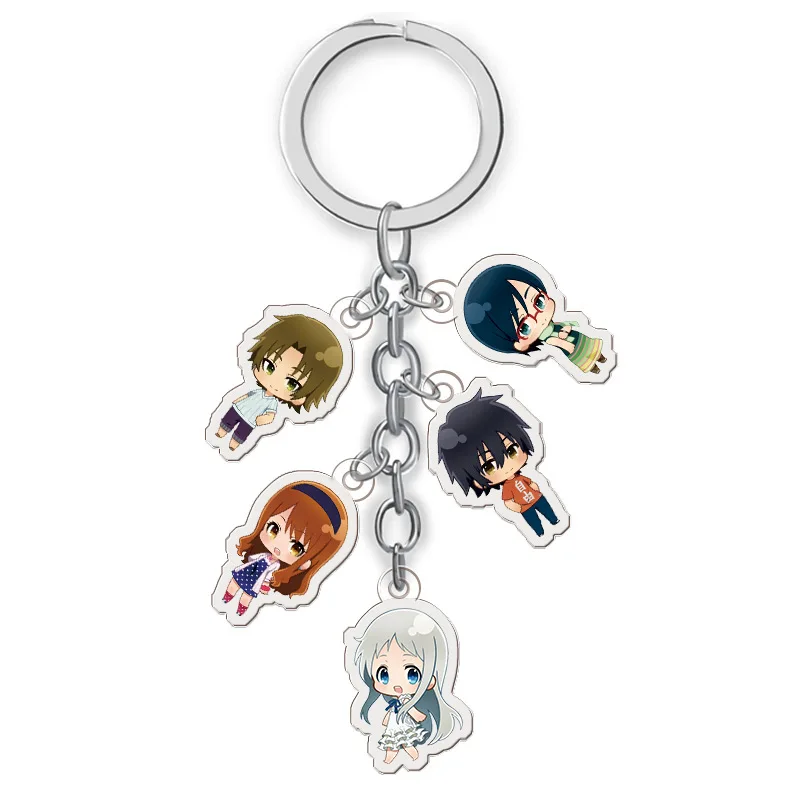 

Anime Peripheral No Flower Name Acrylic Double-Sided Transparent Pendant Five-a Set of Doll