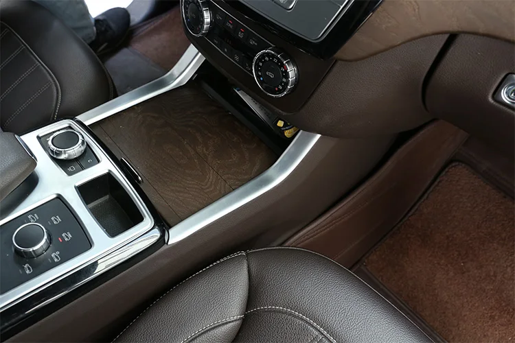 Для Mercedes Benz GLE W166 ML GL GLS X166 2013- Автомобильная центральная консоль держатель стакана воды отделка Чехлы аксессуары для салона автомобиля