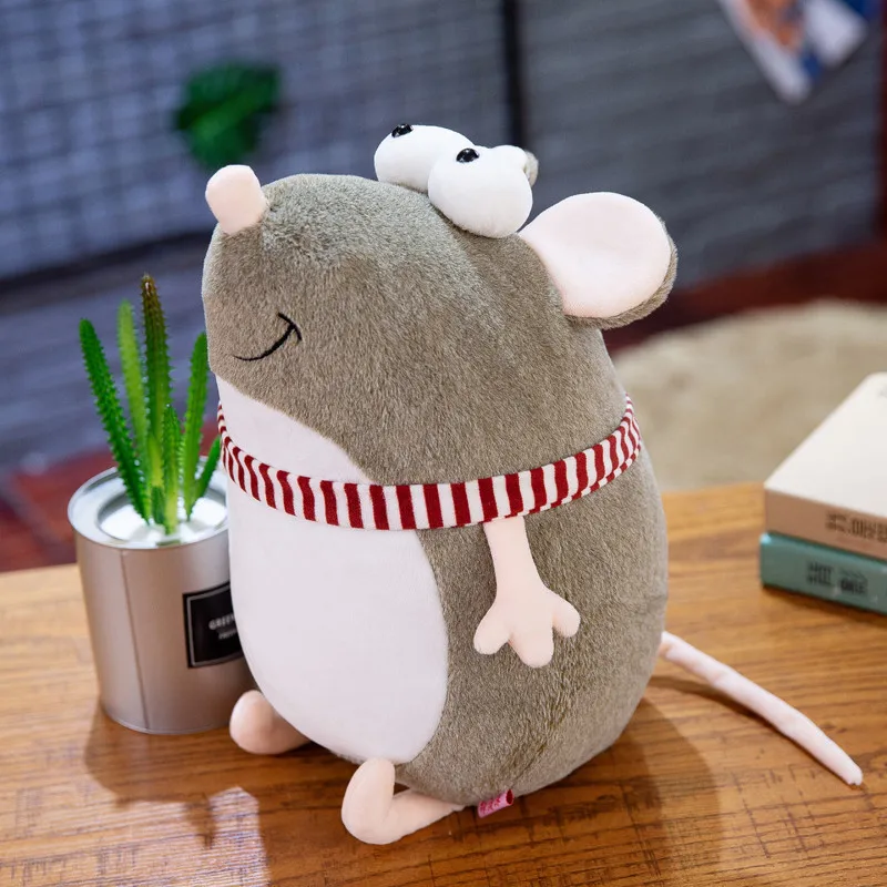 Cartoon Animal Big Eye Mouse Stuffed Doll Rat Plush Bedtime Story Friend Kid Birthday Gift Christmas Present 5