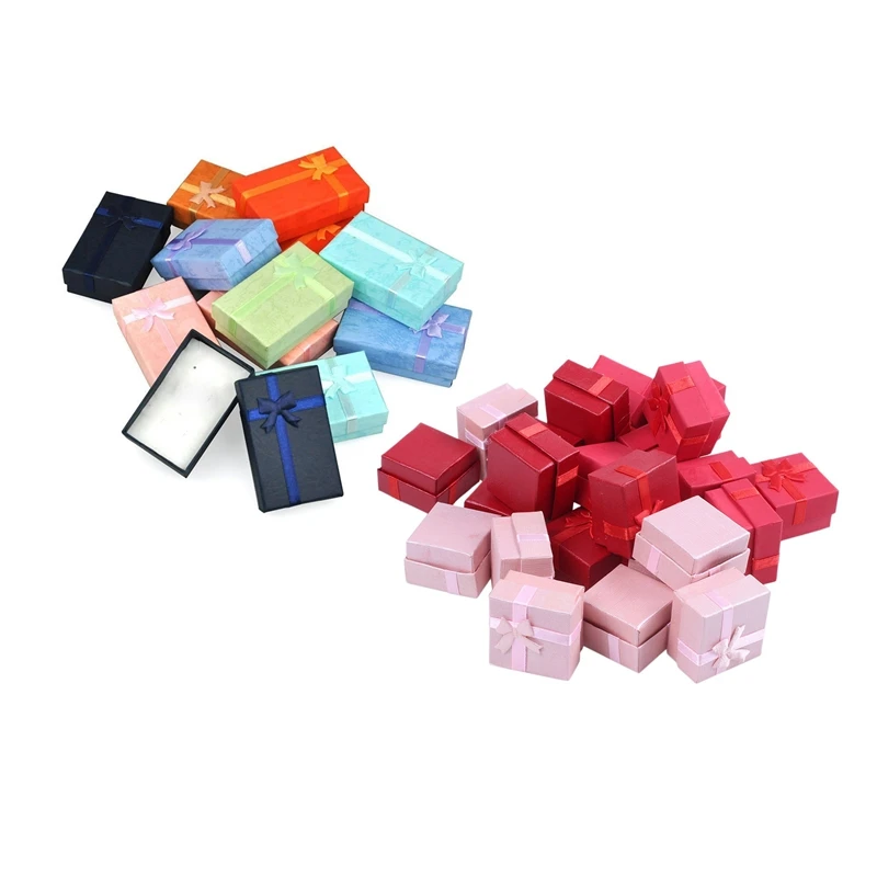 

36 Pcs Assorted Jewelry Gifts Boxes for Jewelry Display Assorted Colors