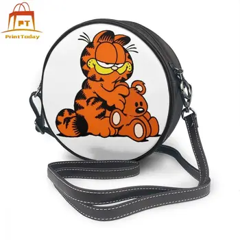 

Garfield Shoulder Bag GARFIELD 4 Leather Bag Mini Print Women Bags Multi Purpose Teenage Crossbody Woman Trending Round Purse
