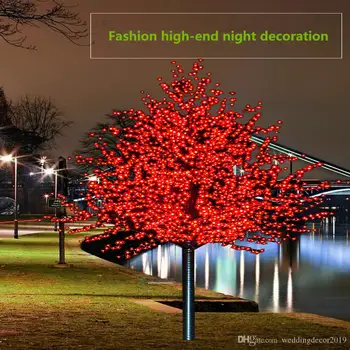 1.8M Led Crystal Cherry Blossom Tree Lights Kerstmis Nieuwjaar Luminaria Decoratieve Boom Lamp Landschap Outdoor Verlichting 1.8M Led Crystal Cherry Blossom Tree Lights Kerstmis Nieuwjaar Luminaria Decoratieve Boom Lamp Landschap Outdoor Verlichting
