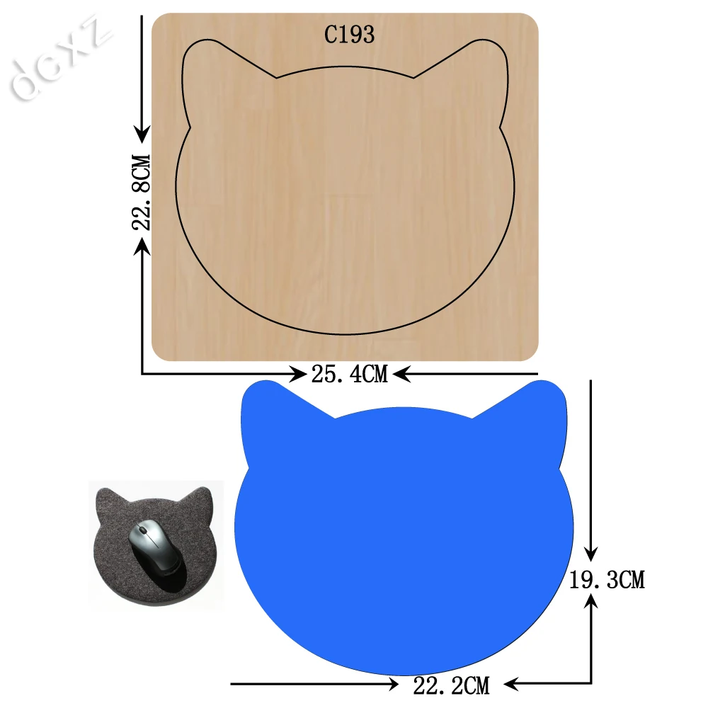 New Bear mouse cushion Wooden die Scrapbooking C-193 Cutting Dies Compatible with most cutting machines | Дом и сад