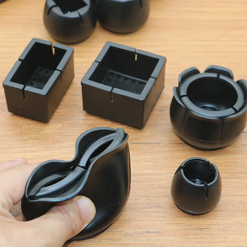 16Pcs Silicone Table Chair Leg Mat Non-slip Table Chair Leg Caps Foot Protection Bottom Cover Pads Wood Floor Protectors