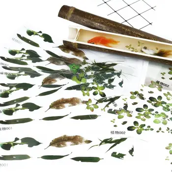 

16 Pcs/set DIY Crystal Epoxy Filler 3D Resin Painted Goldfish Leaf Duckweed Filling Crafts Making Material Sticker N58F