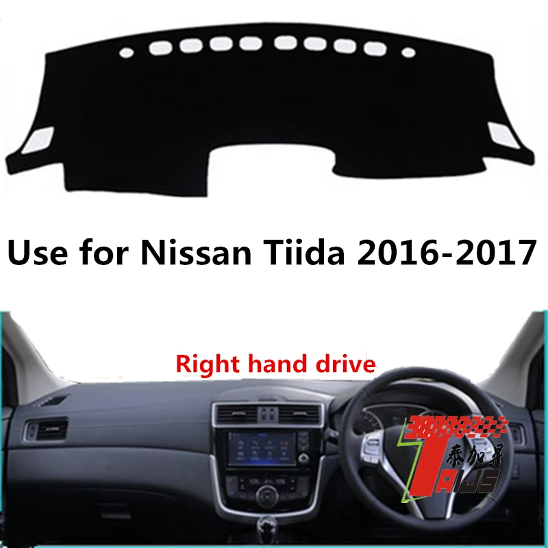 Taijs чехол для приборной панели автомобиля с правым приводом для Nissan Tiida- полиэфирное волокно креативный коврик для приборной панели для Tiida 16-17