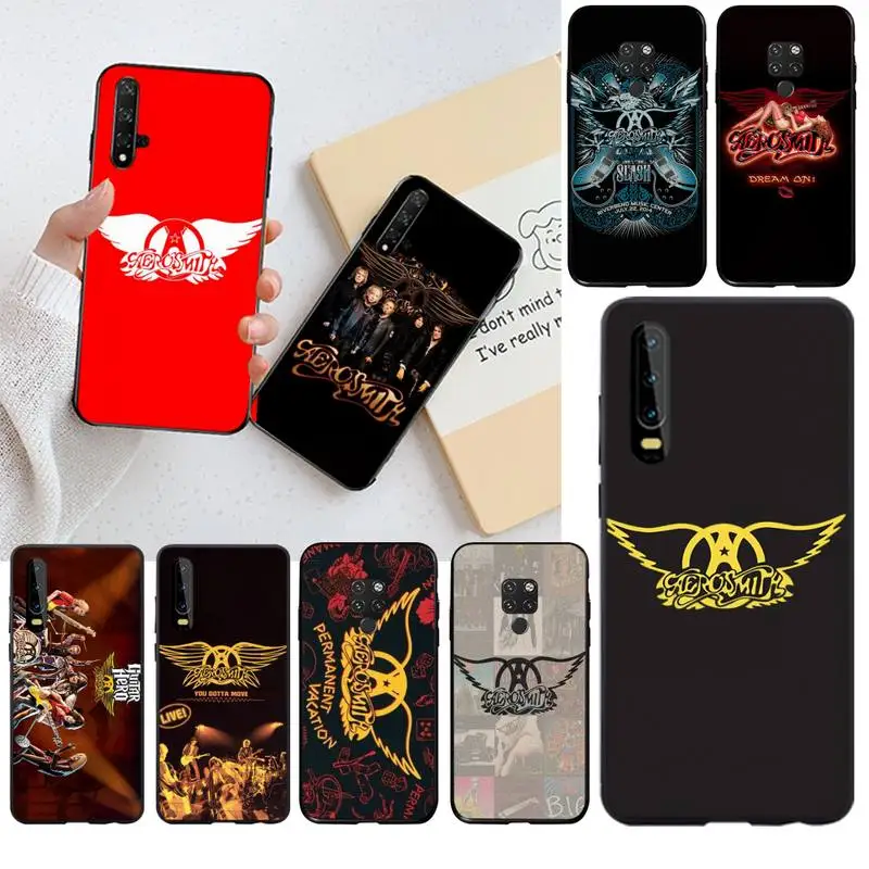 Чехол для телефона PENGHUWAN rock band Aerosmith Huawei P30 P20 lite Mate 20 Pro P Smart 2019 prime | Мобильные