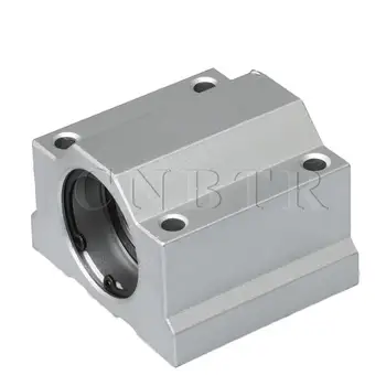

CNBTR Aluminum Alloy Linear Ball Bearing Block Linear Motion Bearing Slide Bushing Block SCS25 with 17mm ID Bearings for CNC