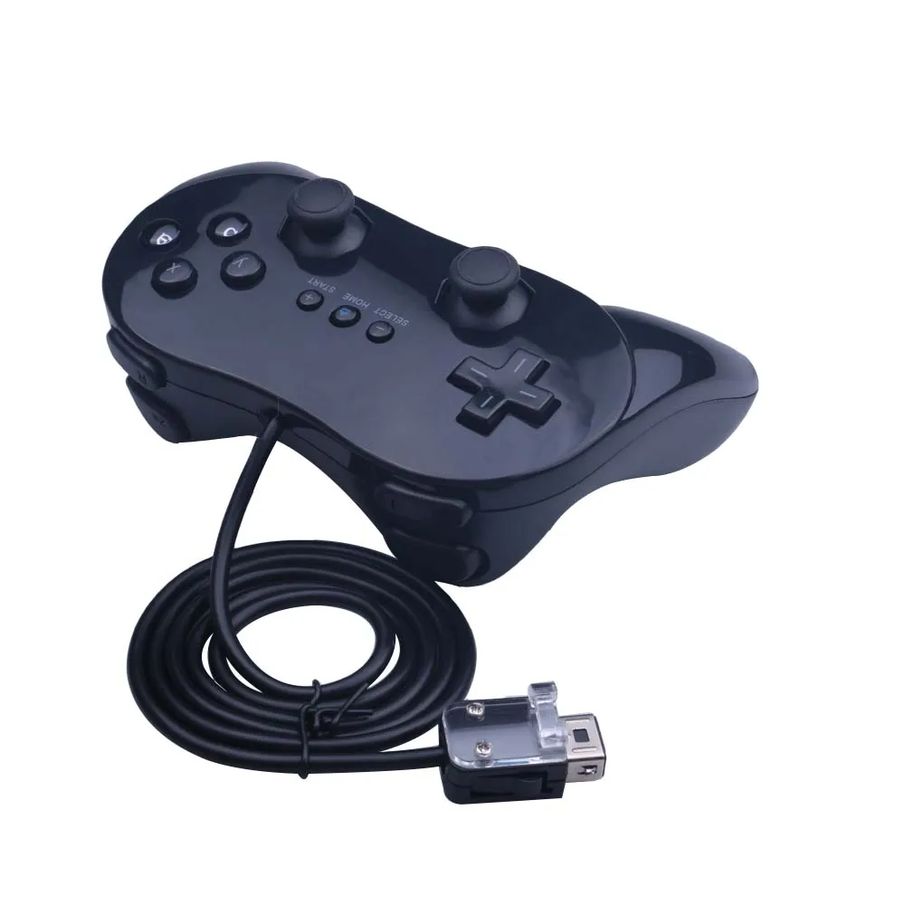 For Nintendo Wii Second-generation Gamepad Classic Wired Gaming Remote Pro Gamepad Shock Joypad Joystick