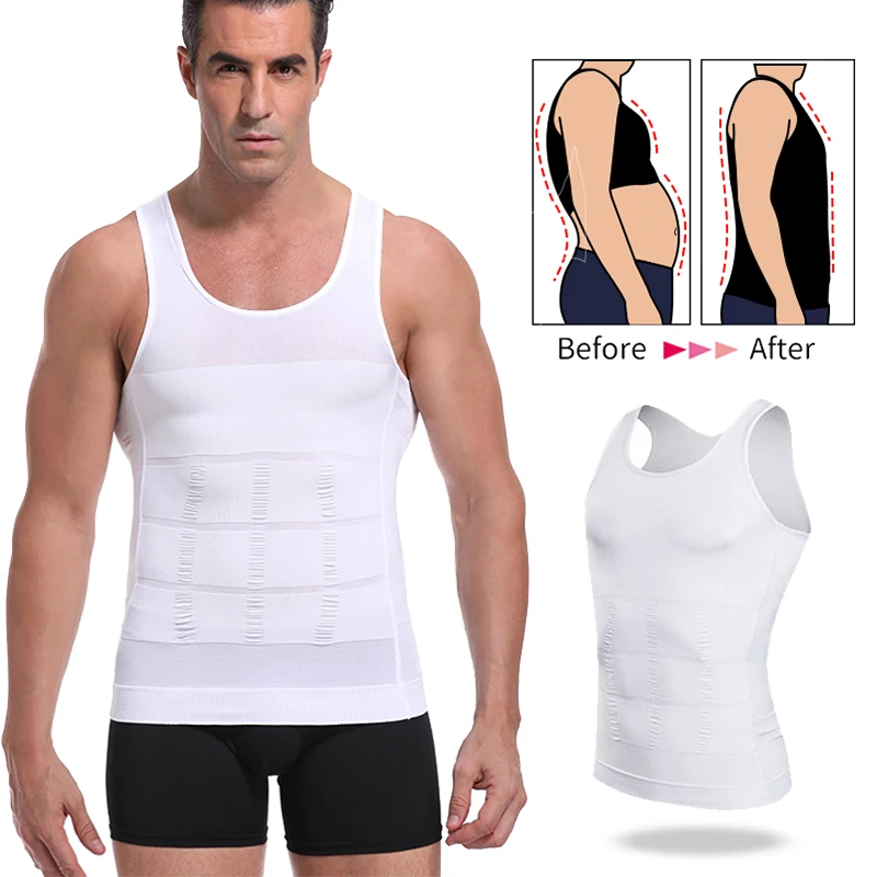 Buy Be-In-Shape Slim N Lift Men Slimming Body Shaper Waist Trainer Vest  Tummy Control Posture Shirt Back Correction Abdomen Tank Top Shapewear at  Lowest Price in Pakistan