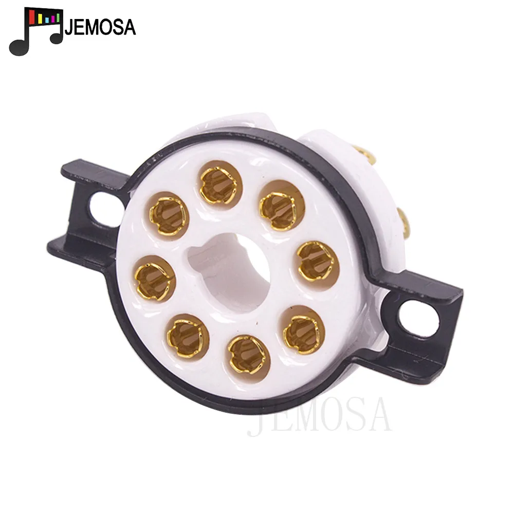 Eizz Cerâmica 8pin Tubo Tomada Base da Válvula para Kt88 El34 5ar4 6l6 6ca7 6sl7 6sn7 Tubo de Vácuo Amplificador Alta Fidelidade Áudio do Vintage - Image 2