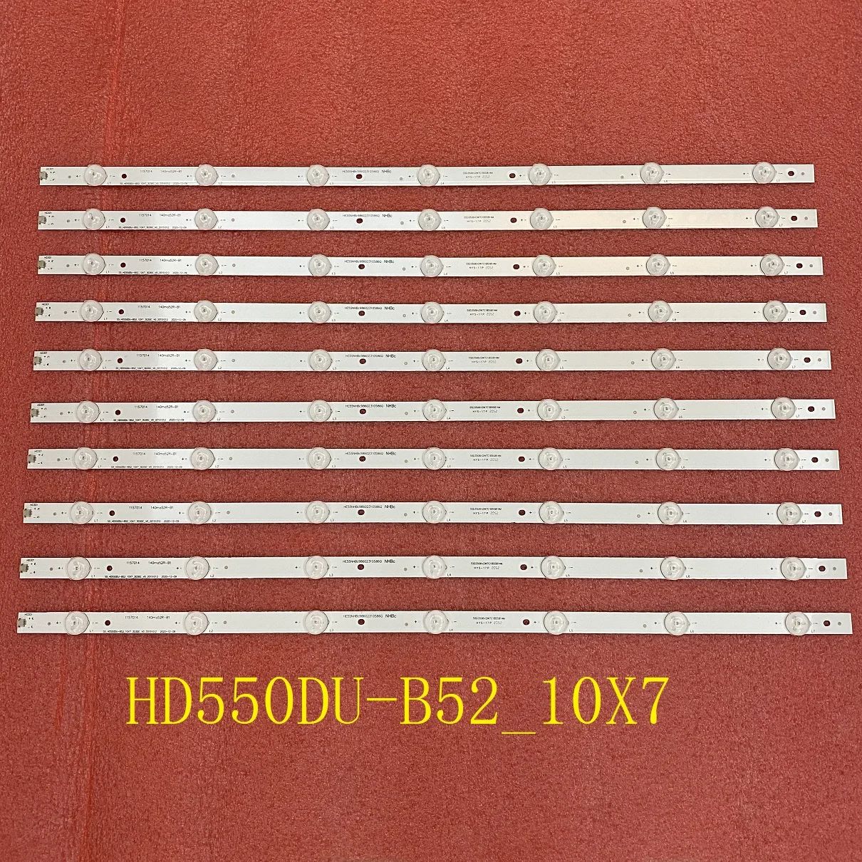 10 pcs set tira retroiluminacao led para 04