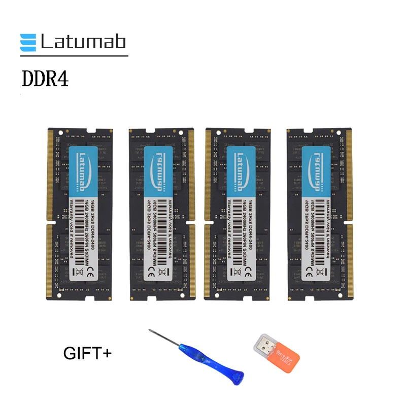 

Latumab New 8GB 16GB 32GB DDR4 2400mhz 2133mhz Laptop Memory So Dimm Memory Ram 260 Pins Notebook Module SODIMM DDR4 RAM