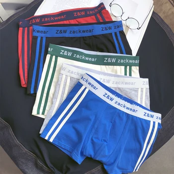 Tredny sporty boxer with striped side seam (3pcs /pack)