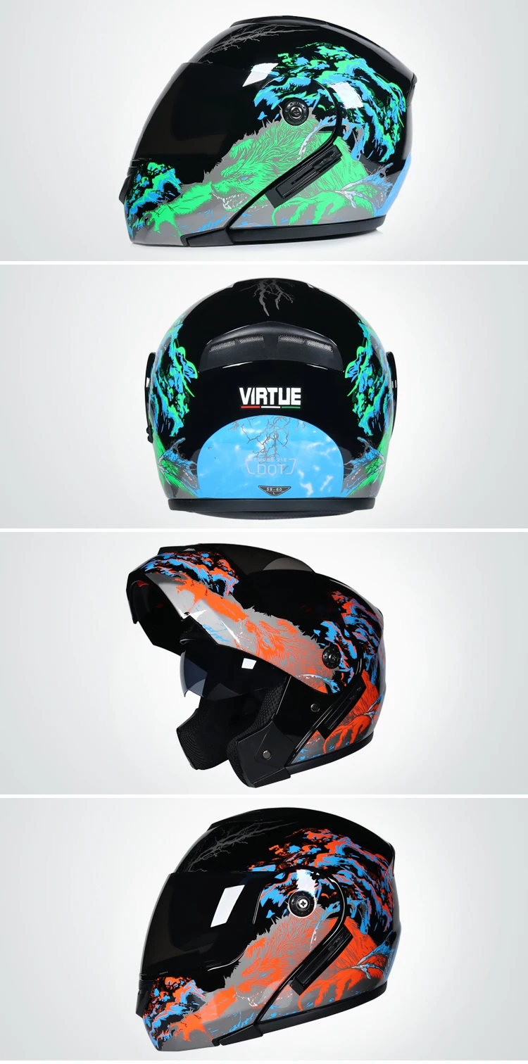 Флип гоночный шлем модульный с двойными линзами мотоциклетный шлем полный безопасный шлем Casco мотоциклетный шлем