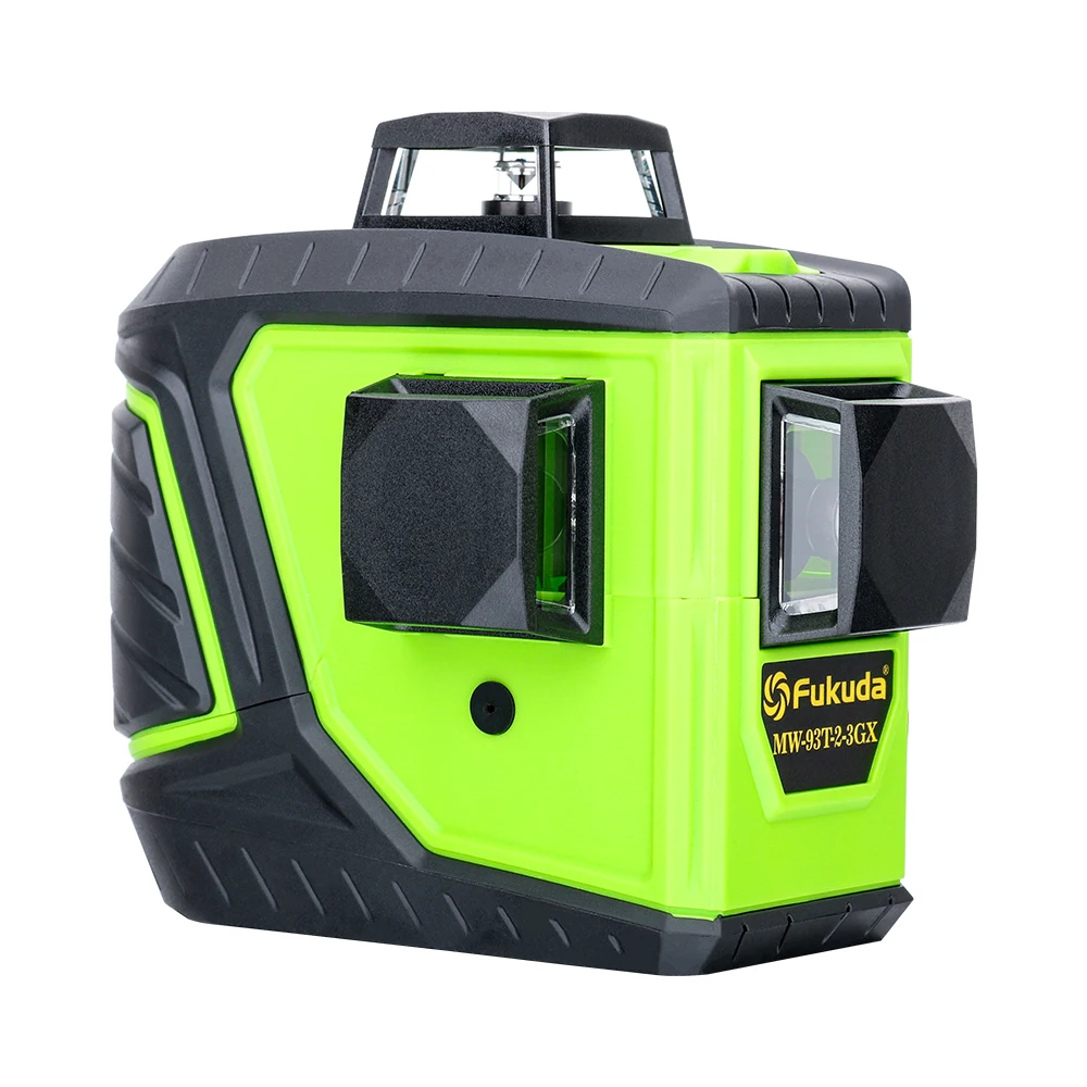 Billig Fukuda Grüne strahl laser level 3D 12 linien 360 grad Vertikale Horizontale Selbst nivellierung Rotary Kreuz Linie laser leveler MW 93T