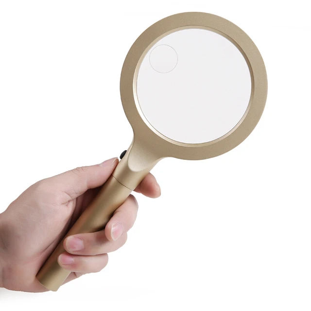 Double Glass High Power Antique Handheld Magnifier Magnifying Glass for  Reading, Soldering, Jewelries, Maps, Great for Gifting 