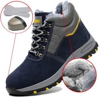 

Work Safety Boot Men shoes Anti-smashing Safety shoes Men Work Boot Outdoor Men shoes non-slip Construction Protective Shoes