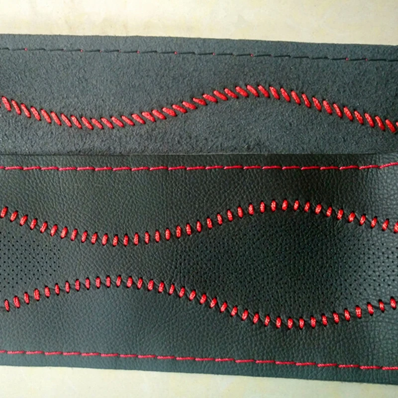 LUNASBORE DIY авто аксессуар чехол рулевого колеса автомобиля с иглами и нитью кожа для