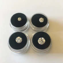 Круглый Муассанит от 5 мм до 9 мм GH Цвет Круглой бриллиантовой отрезанные широкие бусины VVS1 Класс ювелирные изделия кольцо материал для серег