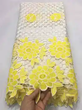 

2019new Nigerian lace latest High quality african guipure cord lace With stones fabric for Evening Dresses Win566