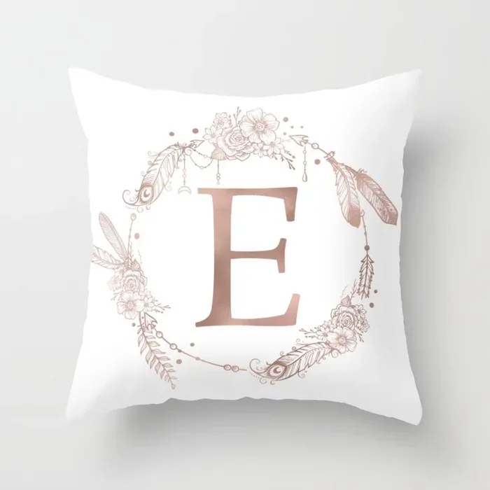 Современный Креативный Английский алфавит гирлянда цветочный чехол для подушки с принтом горячий полиэстер 1" Чехол для подушки дивана кресла