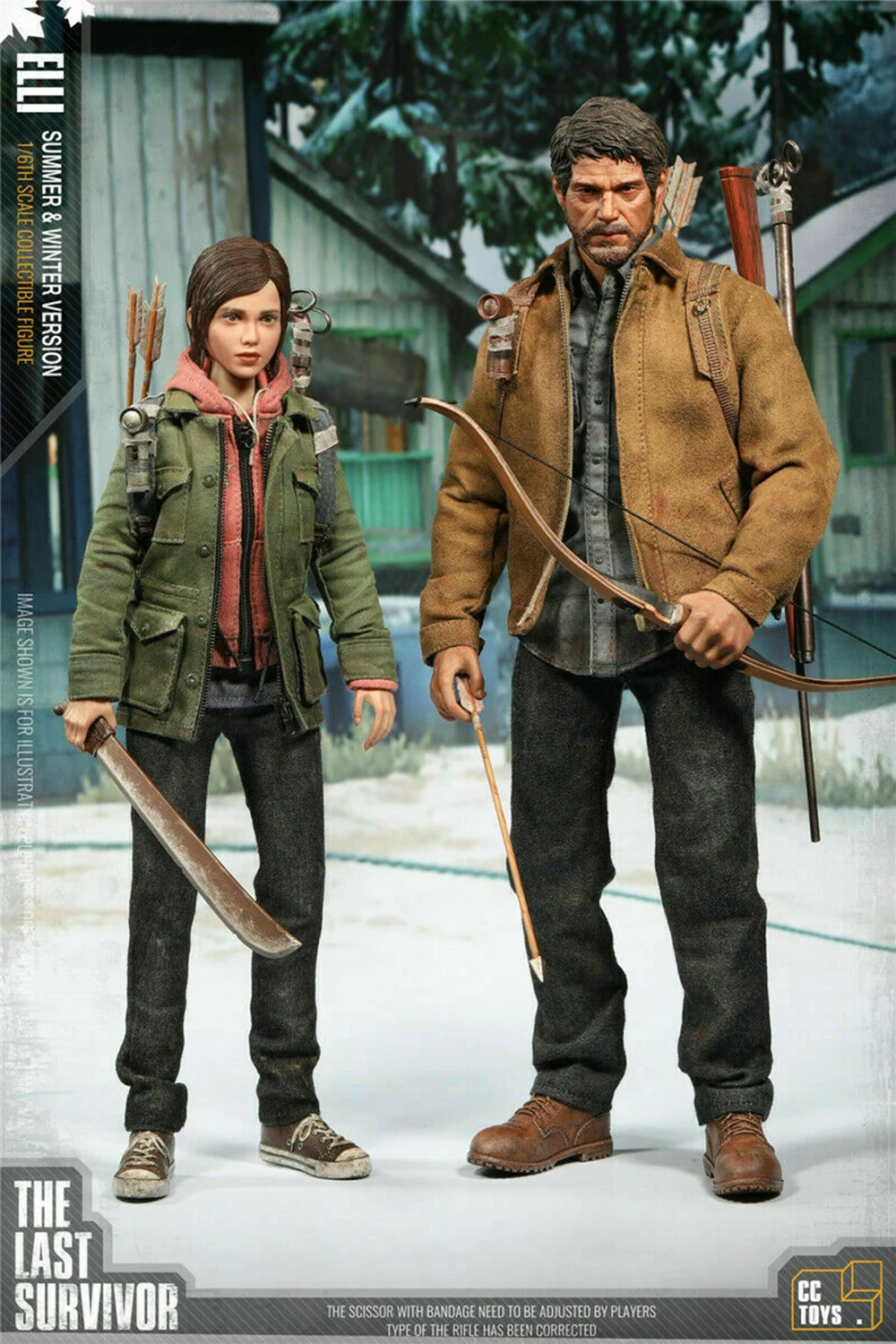 2 figuras/set CCTOYS 1/6 el último de nosotros último survior Joelle & Ellie doble figura personalizada con traje para los fans colección regalo - 6