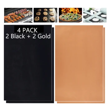 

BBQ Grill Mat Non-Stick Cooking Mat Reusable Barbecue Baking Mat for Charcoal and High Temperature Resistance Electric Grills