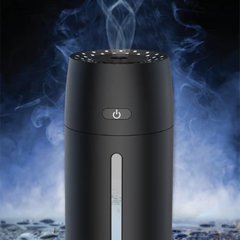 

Mini Car Air Purifier Aroma Essential Oil Diffuser Atomizer 150ml LED Lamp Cup Car Air Humidifiers