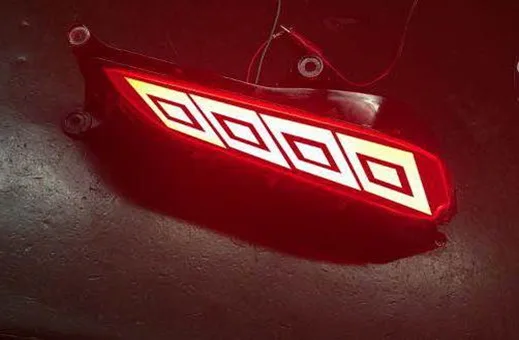 AKD светодиодный задний бампер фары для Toyota Yaris задние ходовые огни тормозные огни поворотные сигнальные огни - Цвет: C model