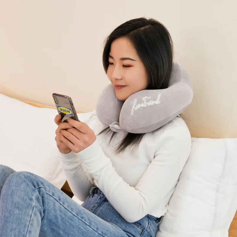 Креативная практичная подушка для U-SHAPE, мягкая байковая подушка для поддержки шеи, Автомобильная подушка для деловой поездки, пижама, u-образная подушка для здоровья